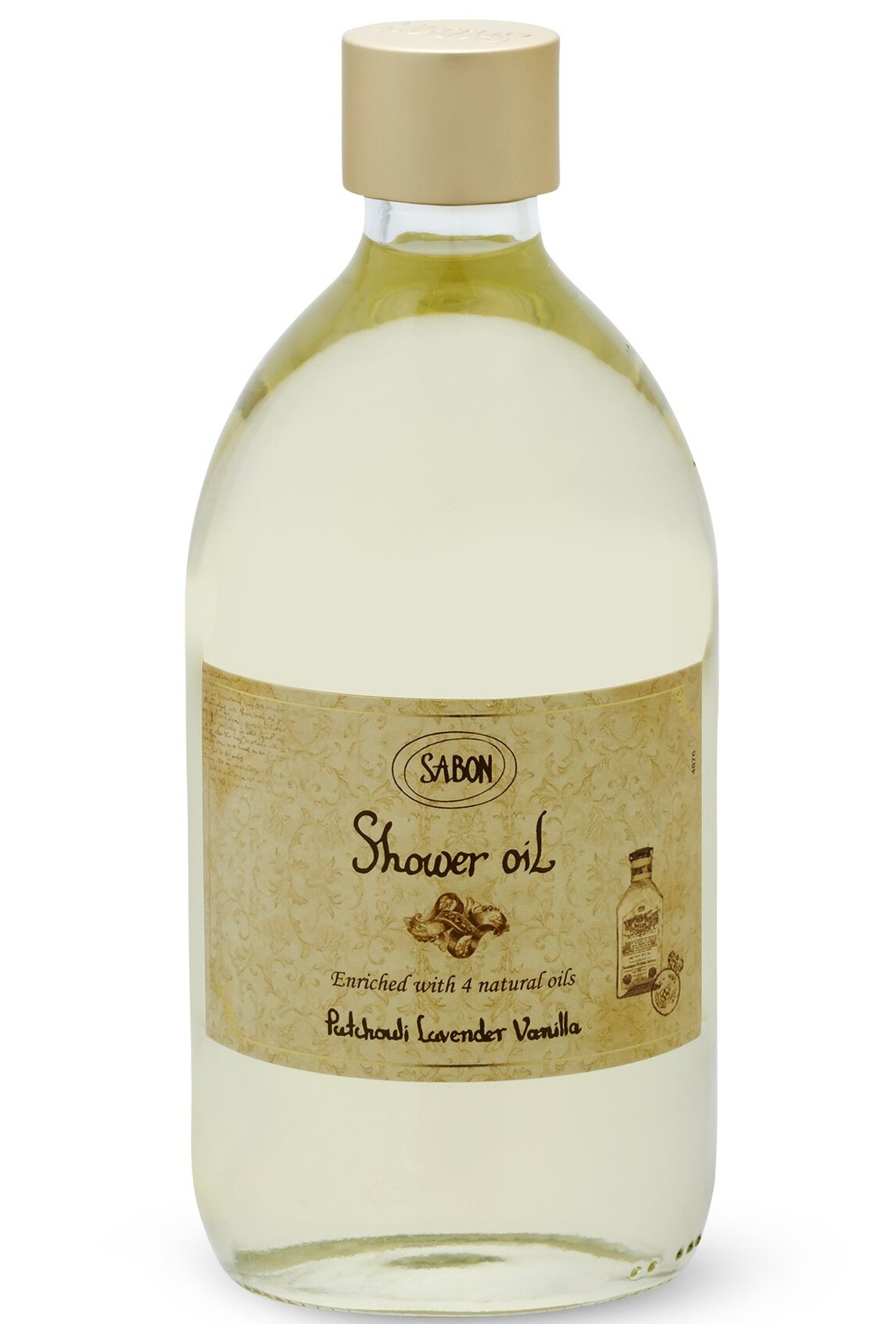 Sabon Shower Oil Patchouli Lavender Vanilla