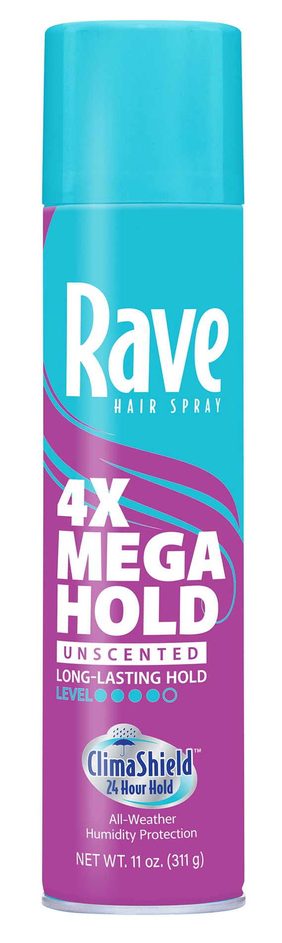 Rave 4x Mega Hold Unscented Hair Spray