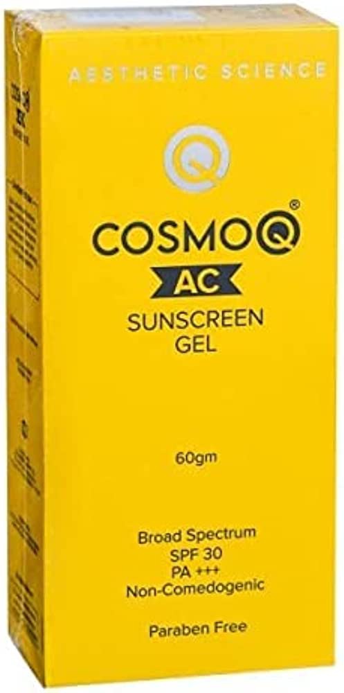 COSMOQ® Ac Sunscreen Gel  Ultra-light Acne Sunscreen Gel  SPF 30, Pa***