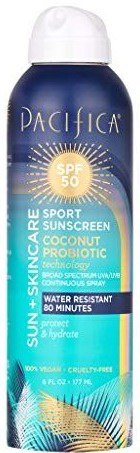 Pacifica Sun + Skincare Sport Sunscreen Spray SPF 50