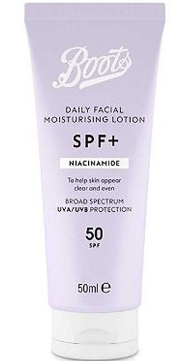 Boots SPF+ Niacinamide Moisturising Lotion SPF50