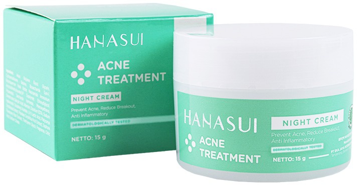 Hanasui Acne Treatment Night Cream ingredients (Explained)