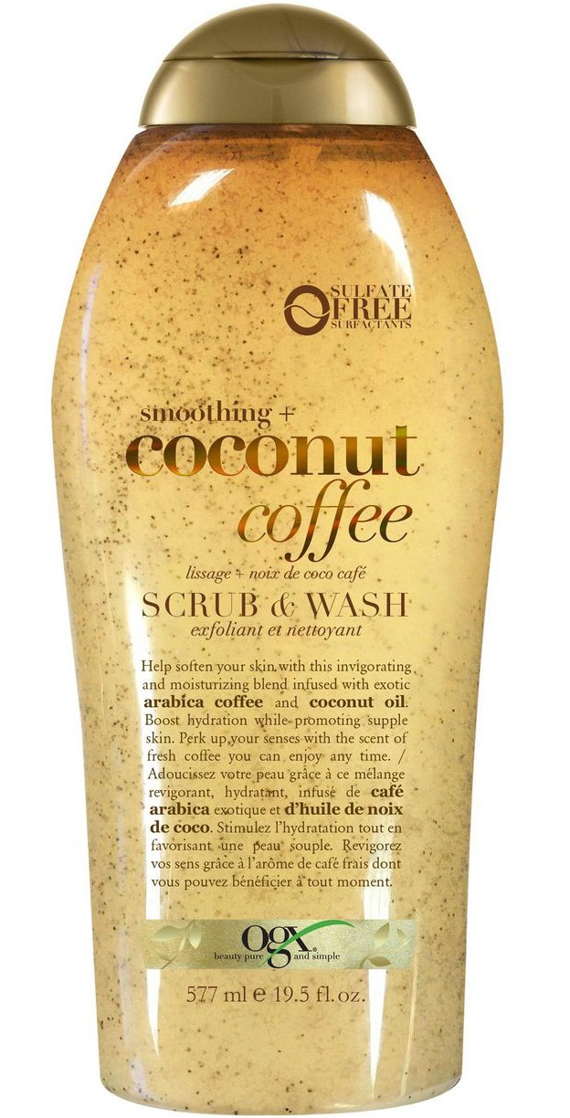 OGX Soothing Coffee And Coconut Scrub And Wash