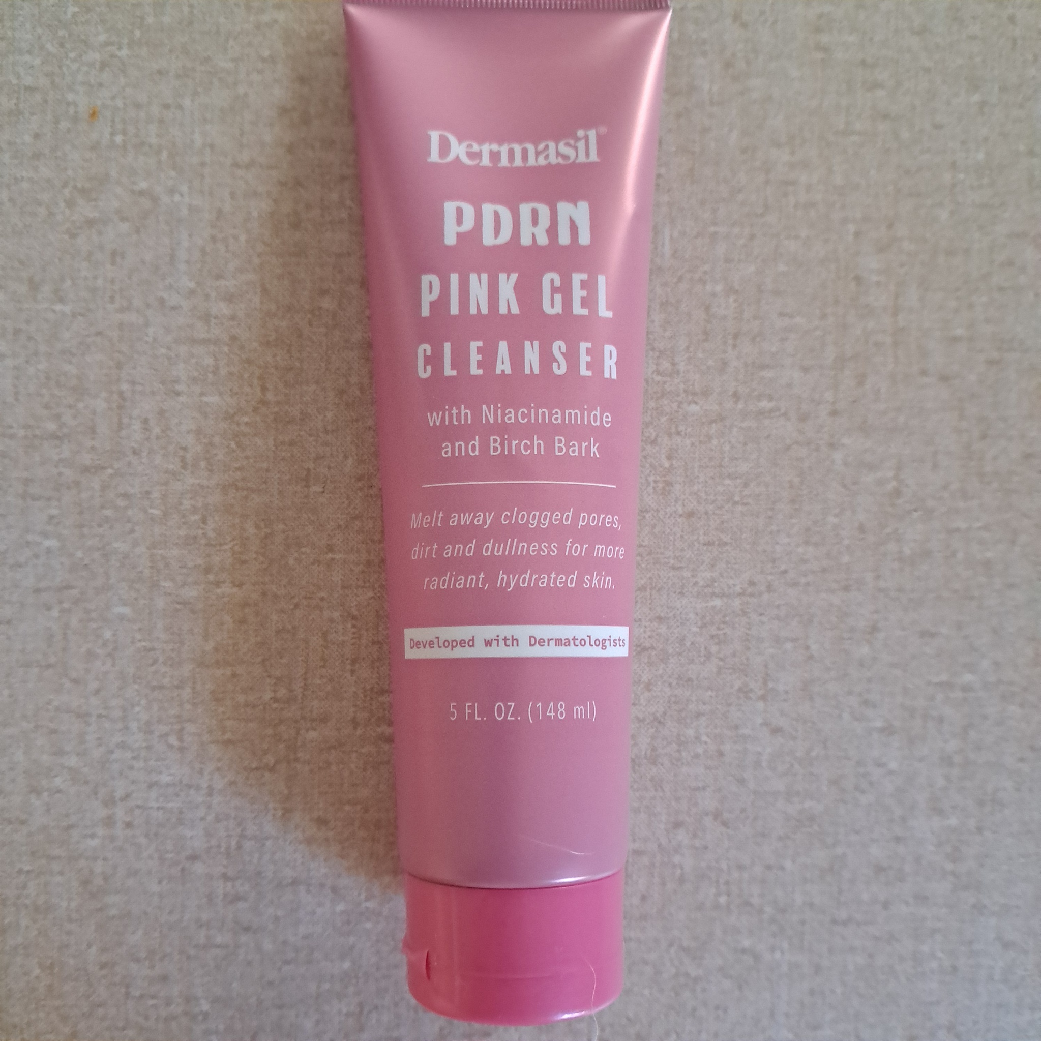 Dermasil Pdrn Pink Gel Cleanser With Niacinamide And Birch Bark