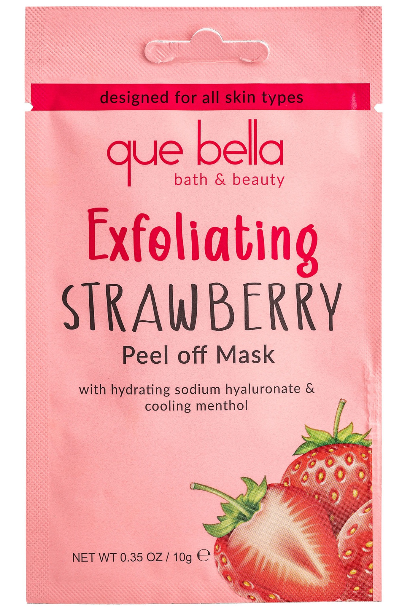 que bella Exfoliating Strawberry Peel Off Mask