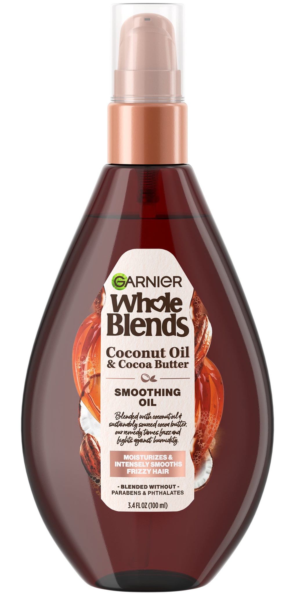Garnier Whole Blends Smoothing Oil With Coconut Oil & Cocoa Butter Extracts