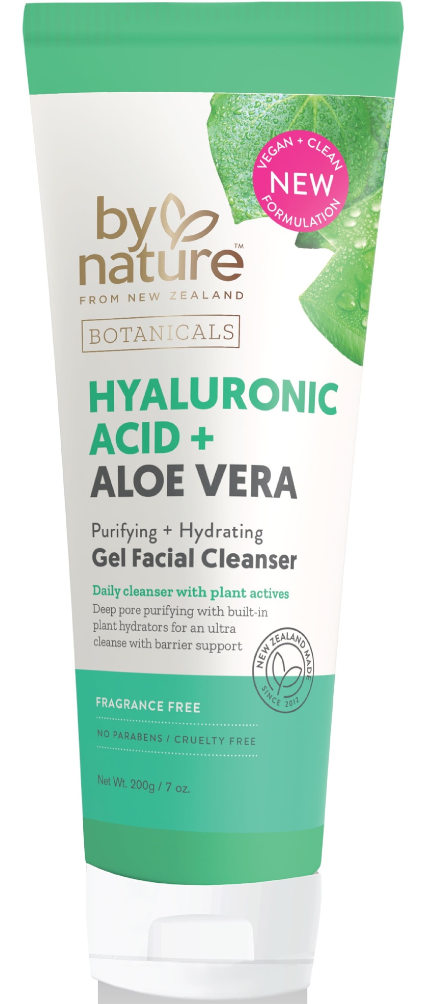 By Nature Hyaluronic Acid + Aloe Vera Purifying & Hydrating Gel Facial Cleanser