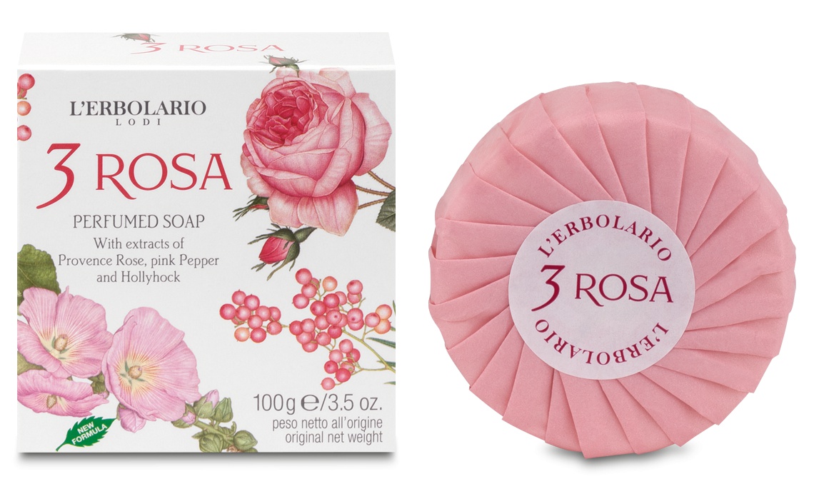 L'Erbolario Profumed Soap 3 Roses