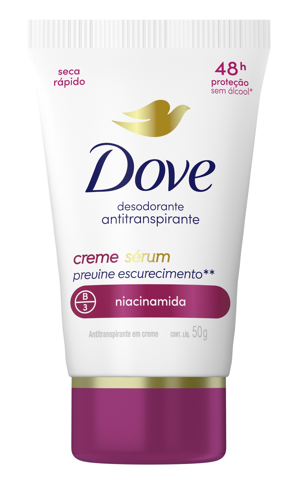 Dove Desodorante Antitranspirante Creme Sérum Previne Escurecimento