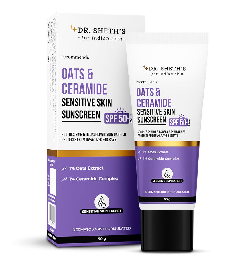 Dr. Sheth's Oat And Ceramide Sensitive Skin Sunscreen