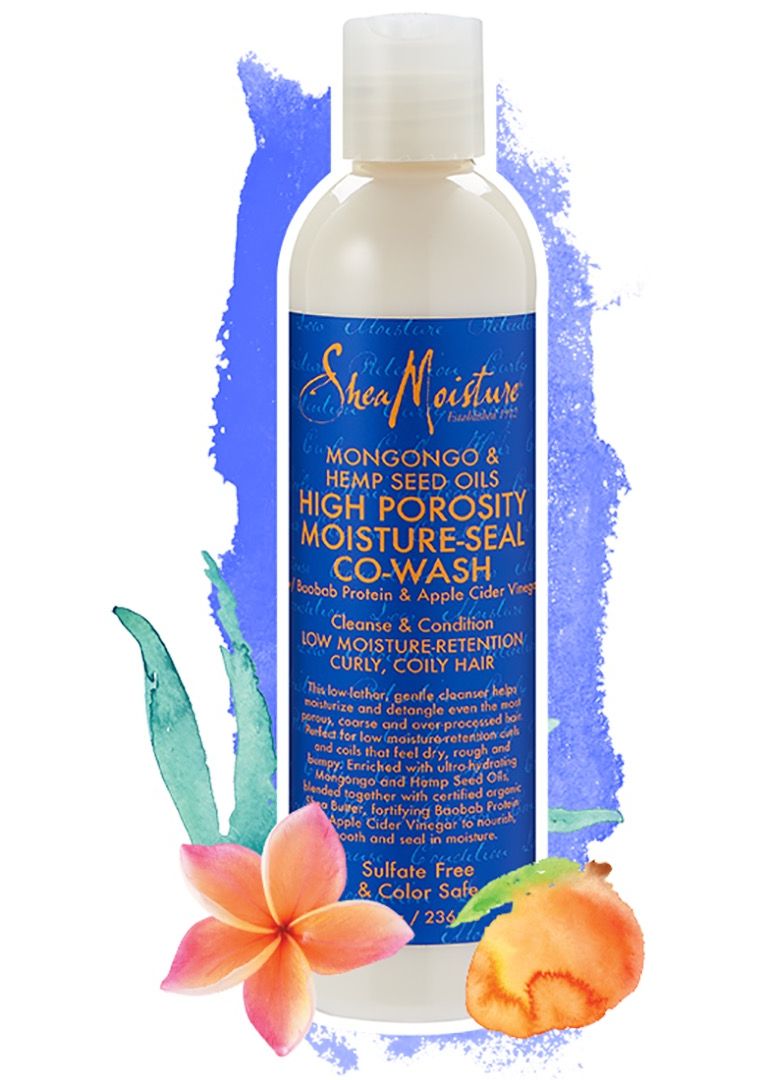 Shea Moisture Mongongo & Hemp Seed Oils High Porosity Moisture-Seal Co-Wash