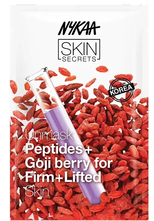 Nykaa Skin Secrets Unmask Pepitides+goji Berry For Firm+lifted Skin