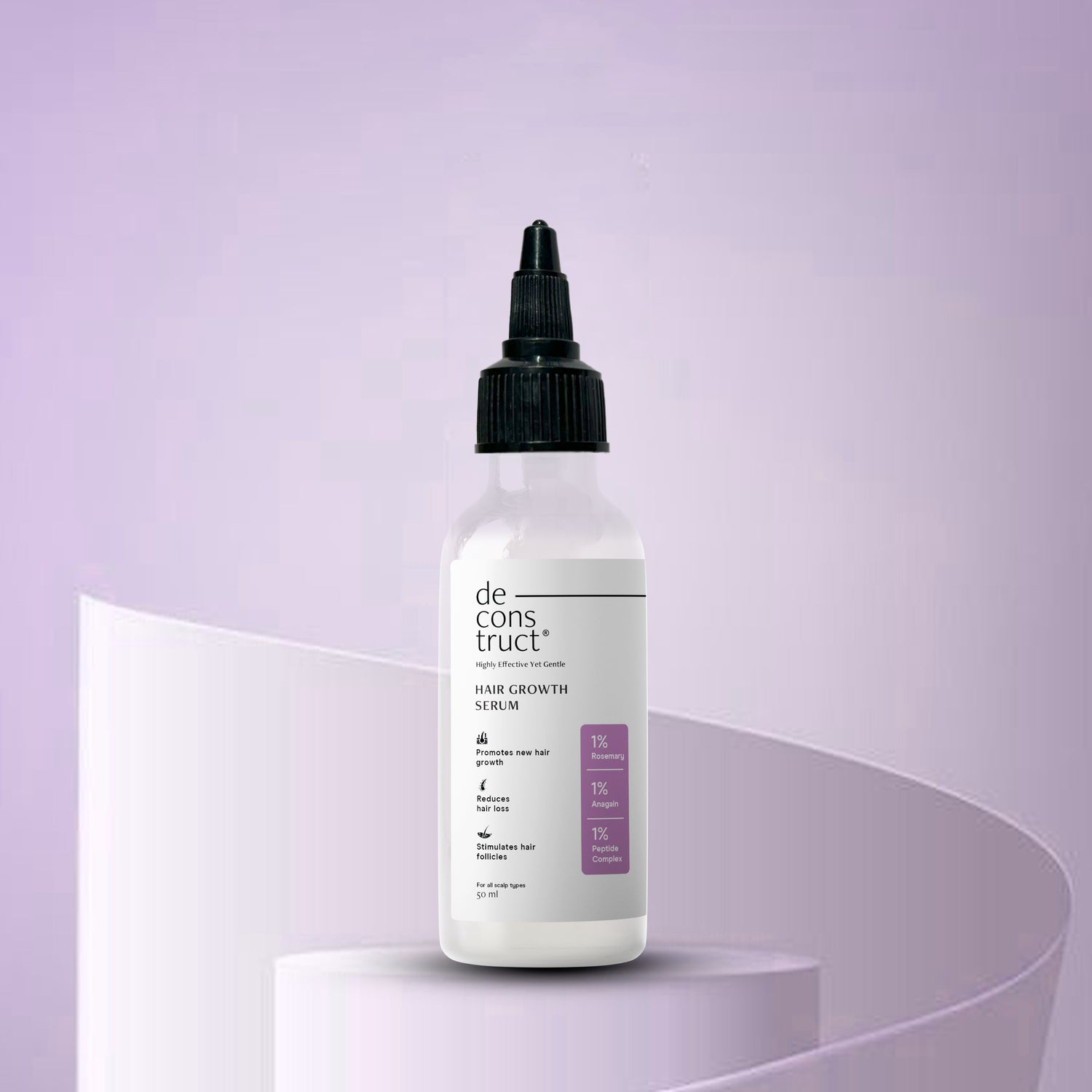 Deconstruct Hair Growth Serum With Rosemary, Anagain & Peptide Complex