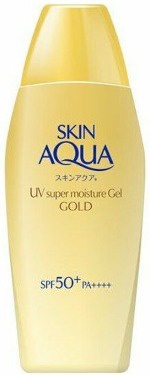 Rohto Mentholatum Skin Aqua UV Super Moisture Gel Gold SPF 50+ Pa++++