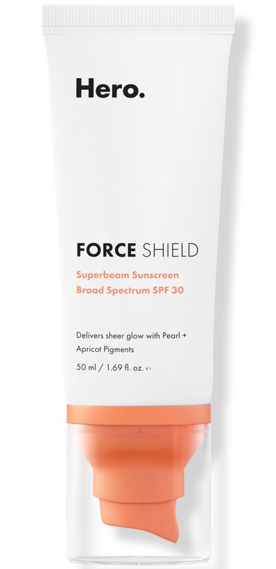 Hero Cosmetics Force Shield Superbeam Sunscreen Apricot SPF 30