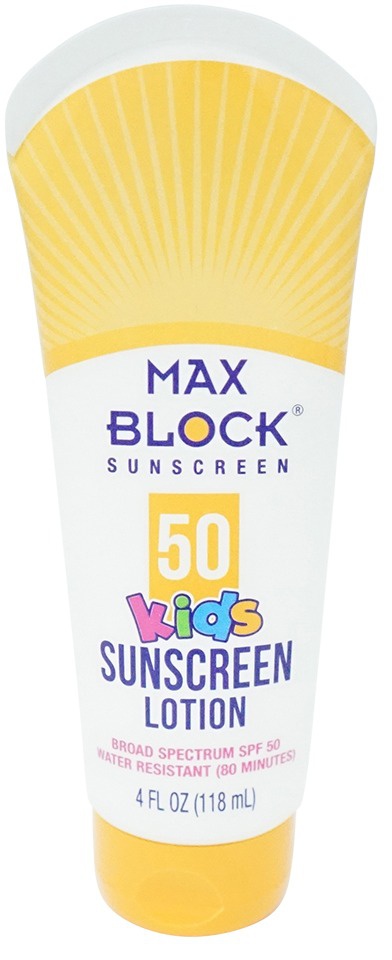 Max Block Sunscreen Kids SPF 50 Sunscreen Lotion