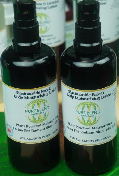 Pure Blend Naturals Niacinamide Face & Body Moisturizing Lotion