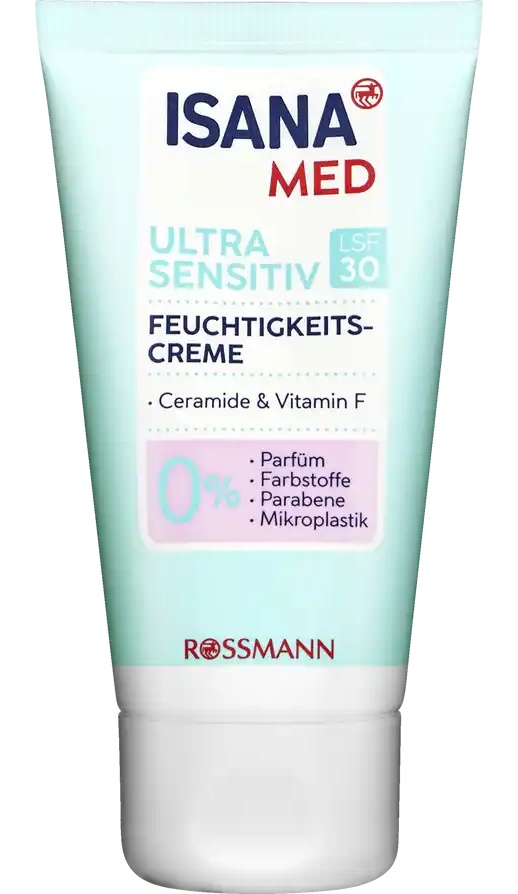 Isana Med Ultra Sensitiv Feuchtigkeitscreme LSF 30