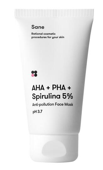 Sane AHA + PHA + Spirulina 5% Face Mask