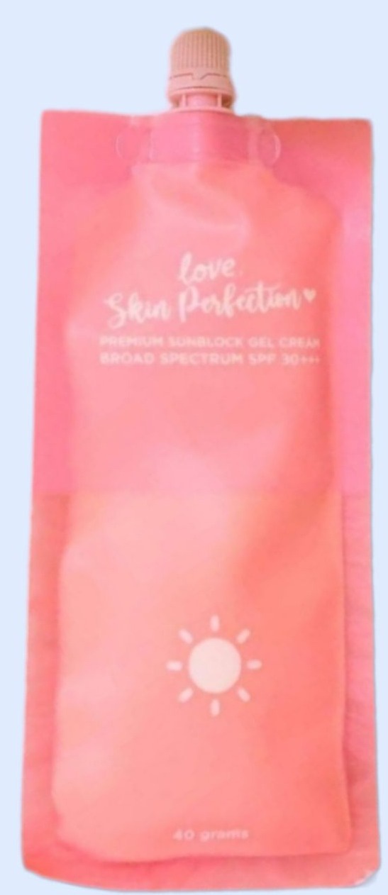 Love, Skin Perfection Premium Sunblock Gel Cream Broad Spectrum SPF 30+++