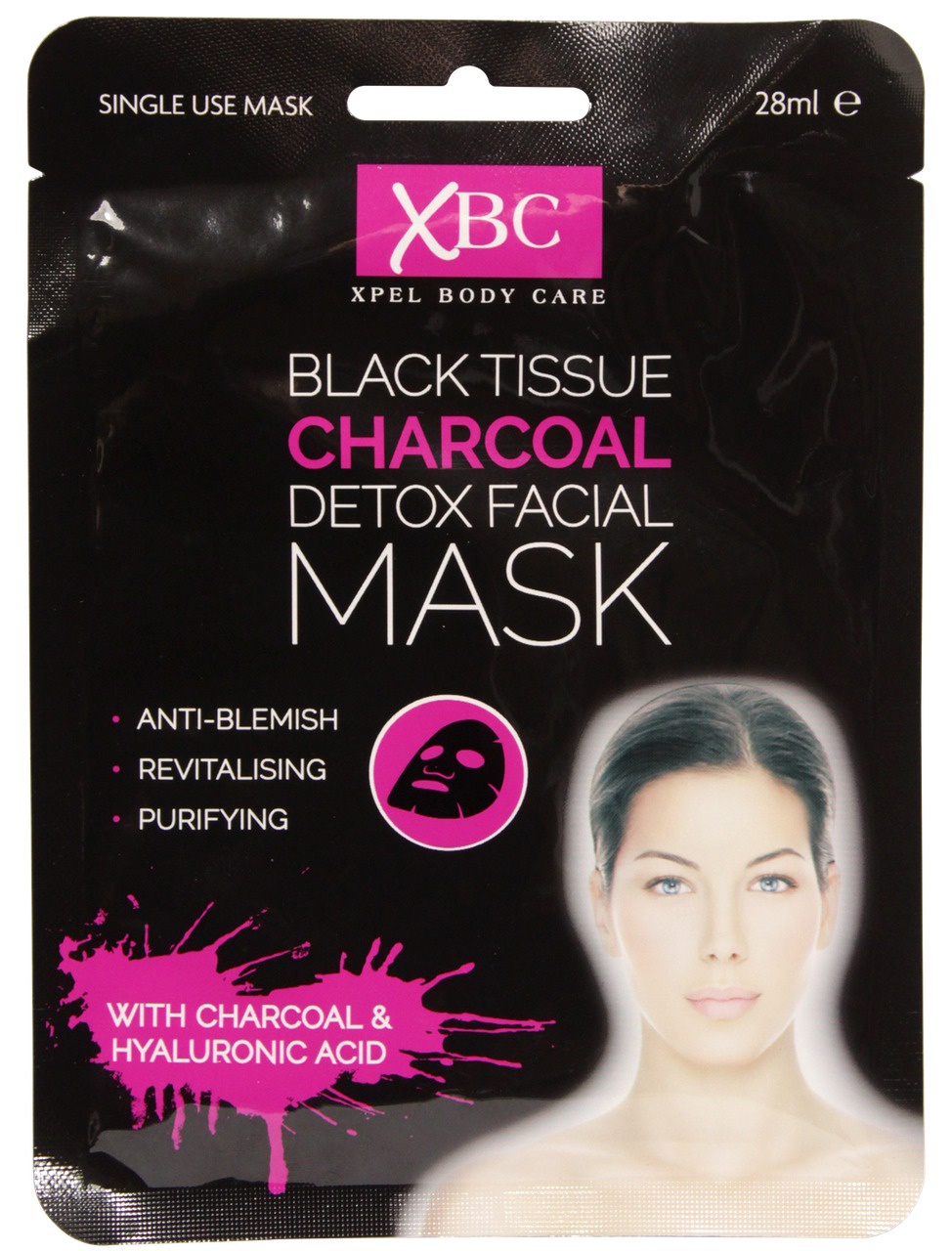 XPel body care Black Tissue Charcoal Detox Facial Mask