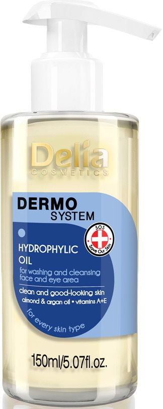 Delia Cosmetics Hydrophylic Oil For Washing And Cleansing Face And Eye Area