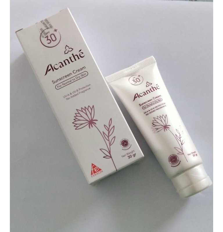 Acanthe Sunscreen Cream Normal To Dry SPF 30