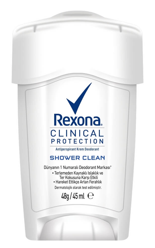 Rexona Clinical Protection Shower Clean Antiperspirant Cream Deodorant