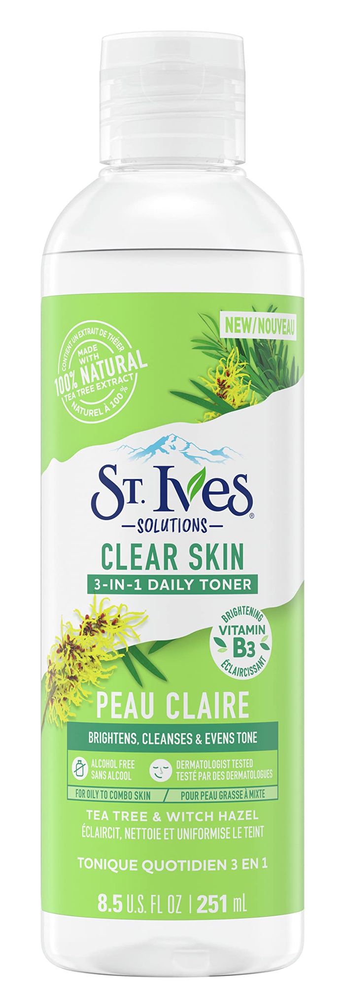 St Ives St.ives Solutions 3-in-1 Face Toner For Combination To Oily And Acne Prone Skin Clear Skin