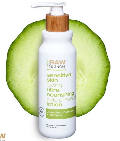 Raw Sugar Simply Body Lotion (Sensitive Skin) - Green Tea + Cucumber + Aloe Vera