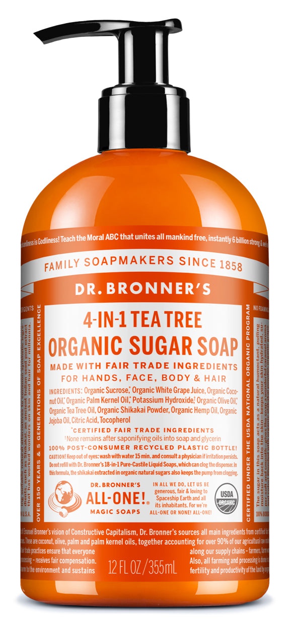 Dr. Bronner's 4-in-1 Tea Tree Organic Sugar Soap