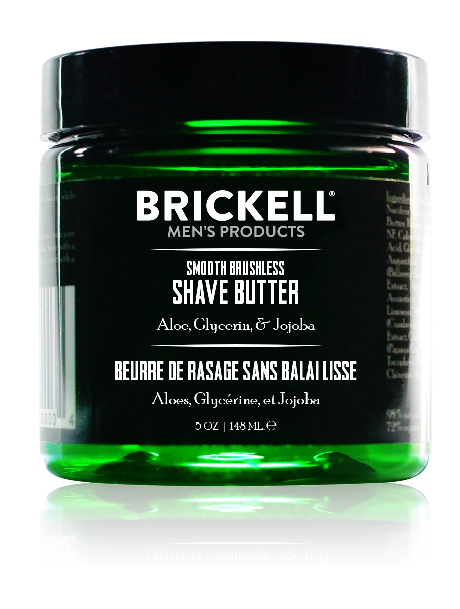 Brickell Men's Products Smooth Brushless Shave Butter For Men