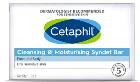 Cetaphil Moisturising Syndet Bar For Dry, Sensitive Skin