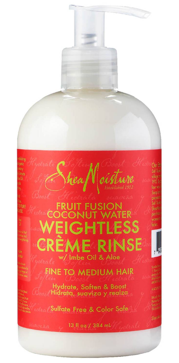 Shea Moisture Fruit Fusion Coconut Water Weightless Crème Rinse Conditioner