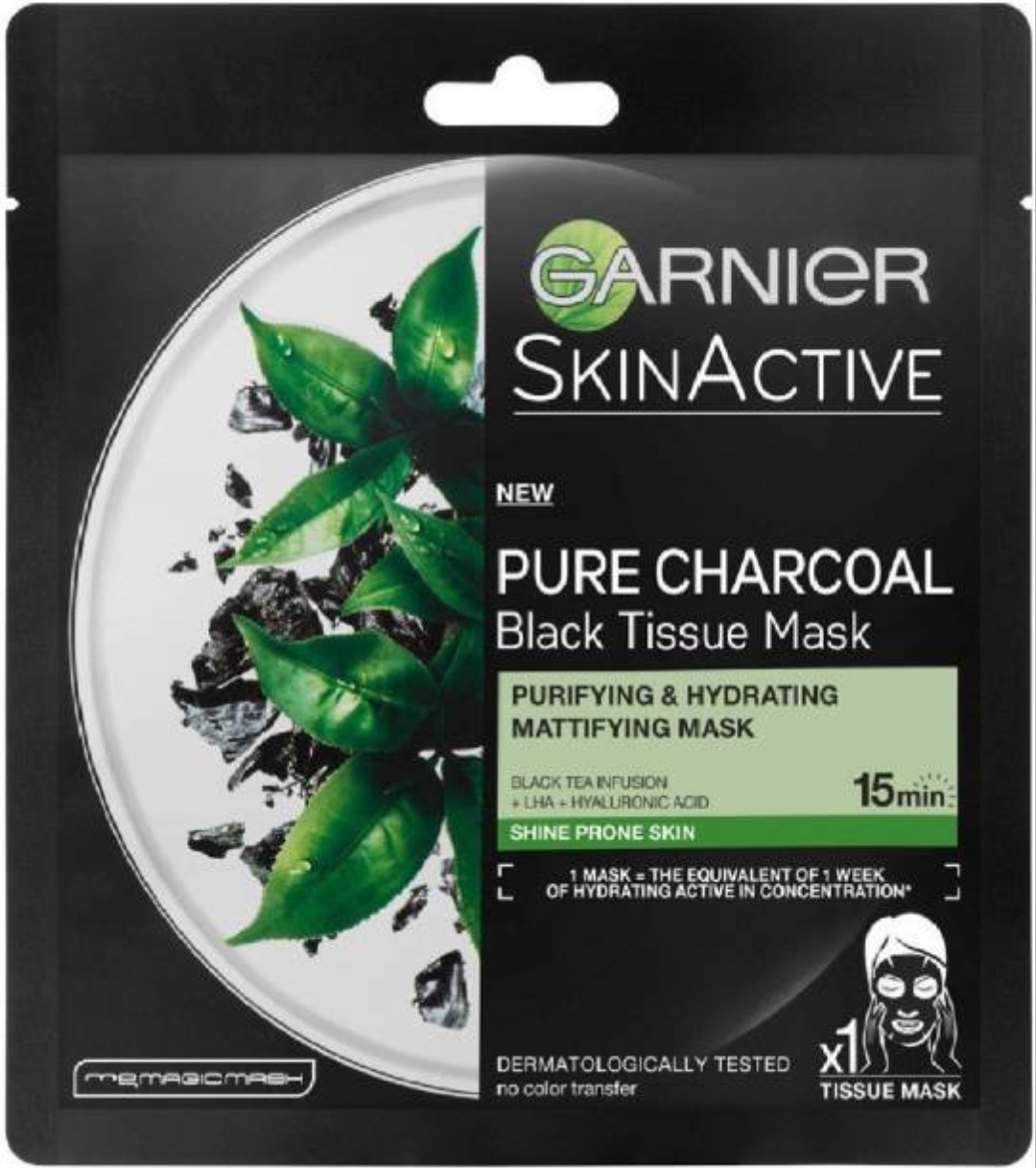 Garnier Skin Active Pure Charcoal Black Tissue Mask