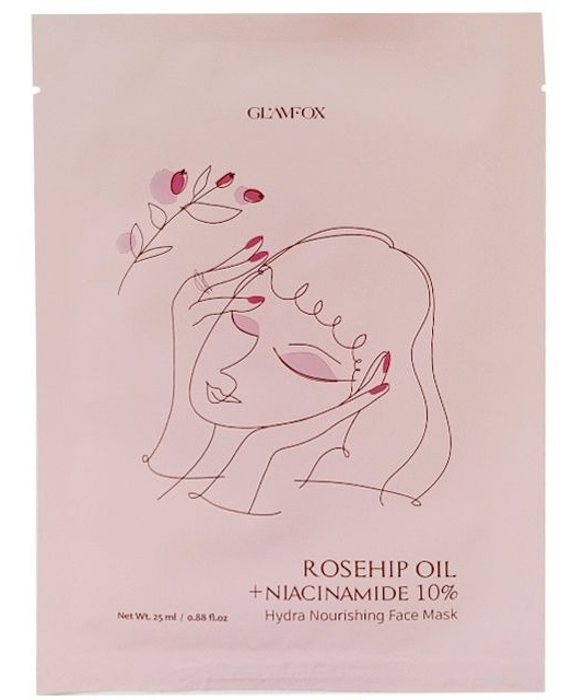 glamfox Rosehip Oil + Niacmide 10% Hydra Nourishing Face Mask