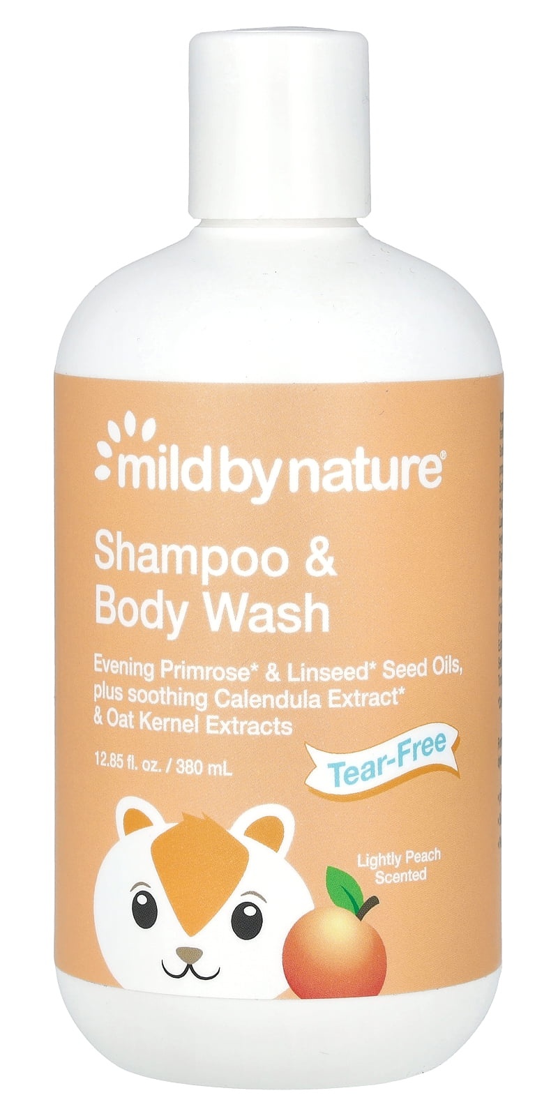 Mild By Nature Tear Free Baby Shampoo And Body Wash, Mild Peach