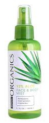 Bench Organics 92% Aloe Face & Body Mist