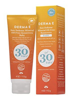 Derma E Sun Defense Mineral Oil-Free Sunscreen Baby