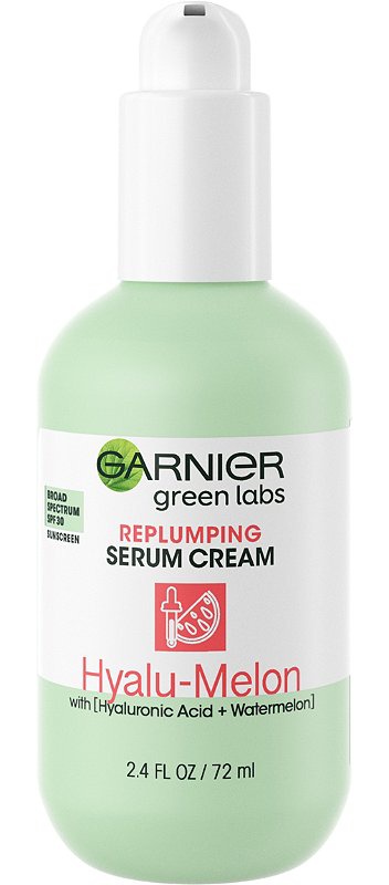 Garnier Hyalu-Melon Replumping Serum Cream Sunscreen Broad Spectrum Spf 30