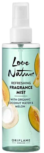 Oriflame Love Nature Refreshing Fragrance Mist With Organic Coconut Water & Melon
