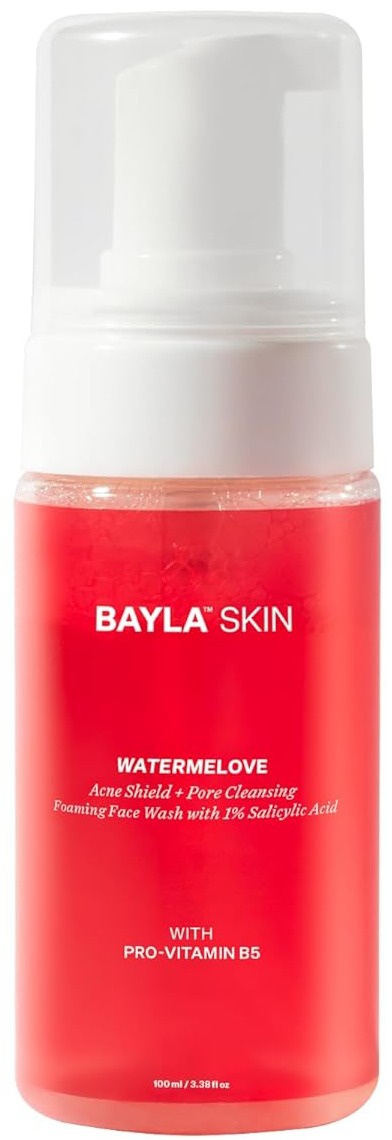 Bayla Skin Watermelove Acne Shield + Pore Cleansing Foaming Face Wash With 1% Salicylic Acid