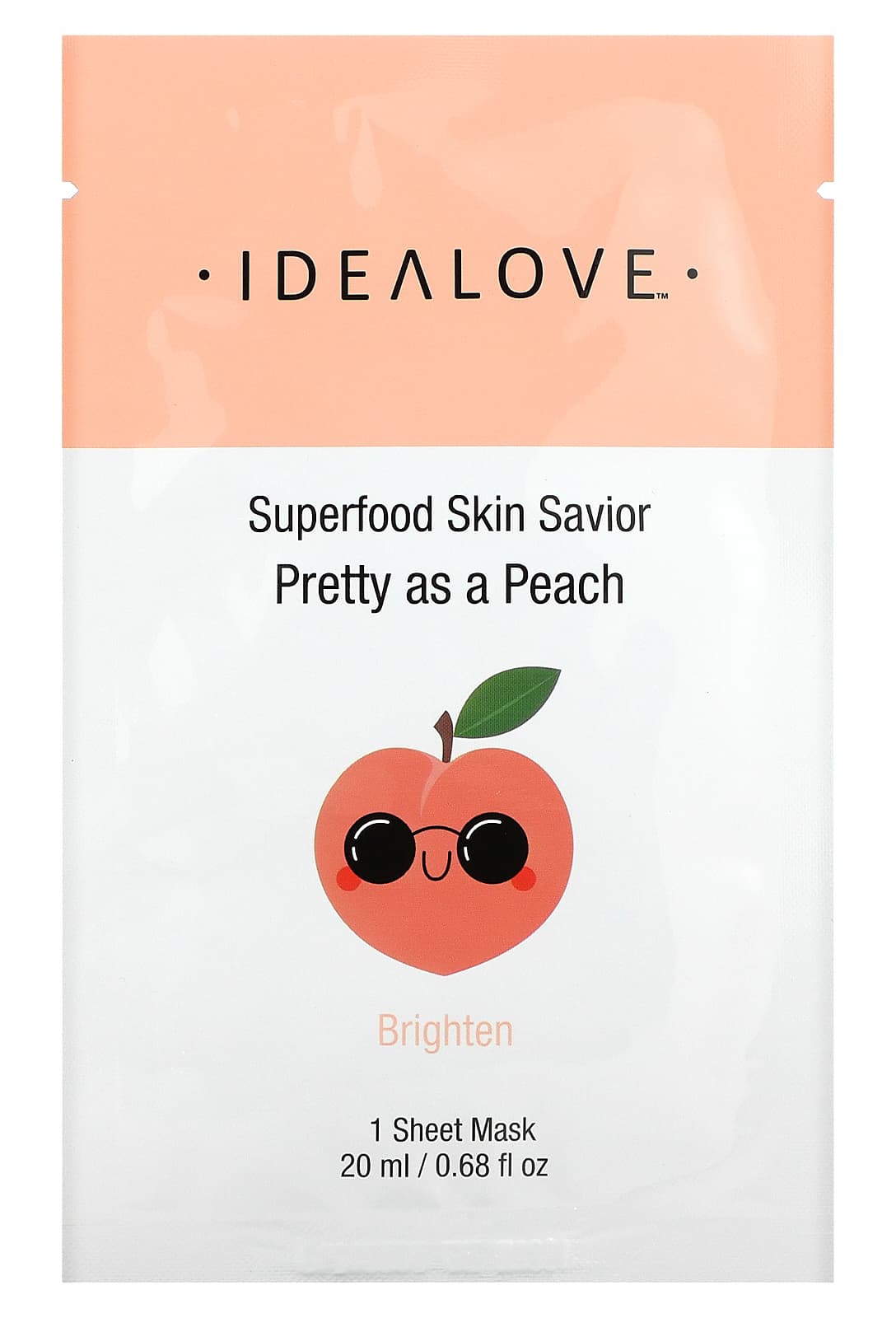 Idealove Superfood Skin Savior Pretty As A Peach Sheet Mask