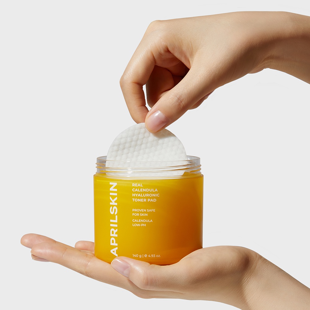 April Skin Real Calendula Hyaluronic Toner Pad