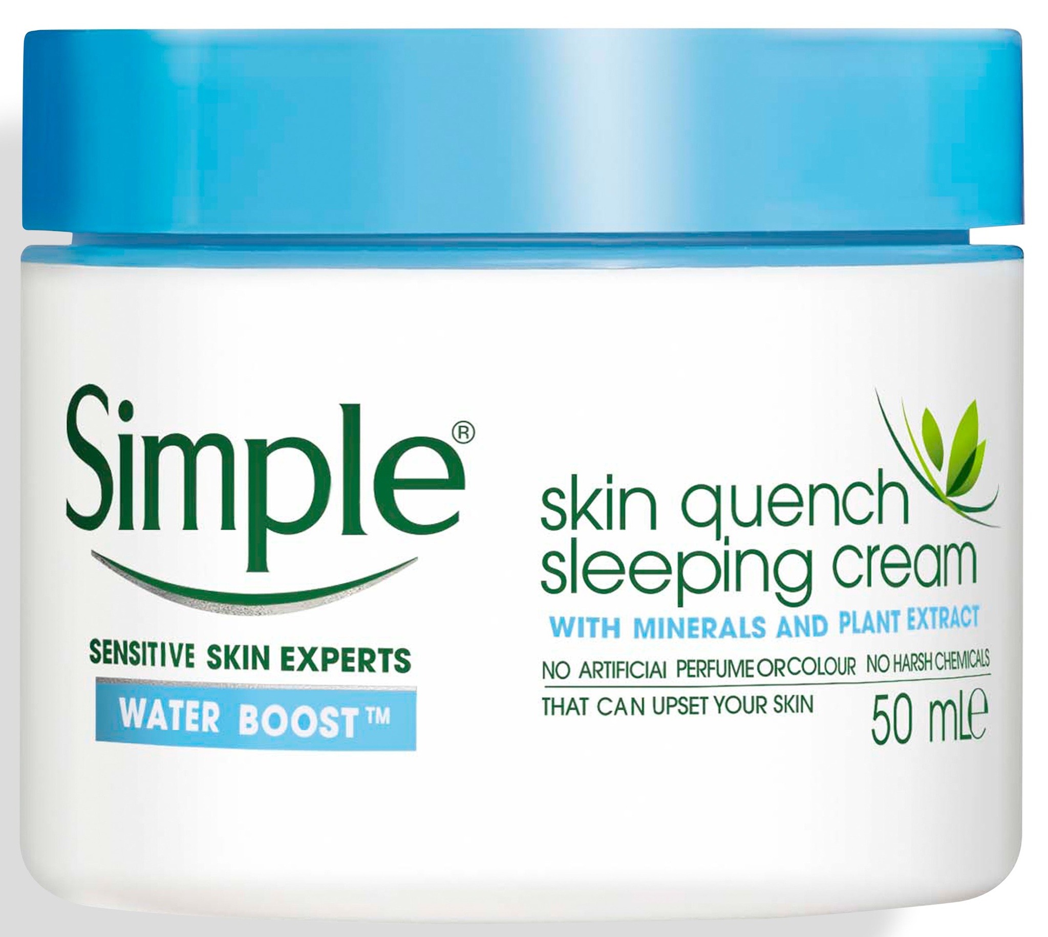 Simple Water Boost Skin Quench Sleeping Creme