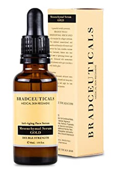Bradceuticals Fountain Of Youth Unscented Anti-Aging Mesenchymal Stem Cell Growth Factors Liquid Serum (Gold 60%)