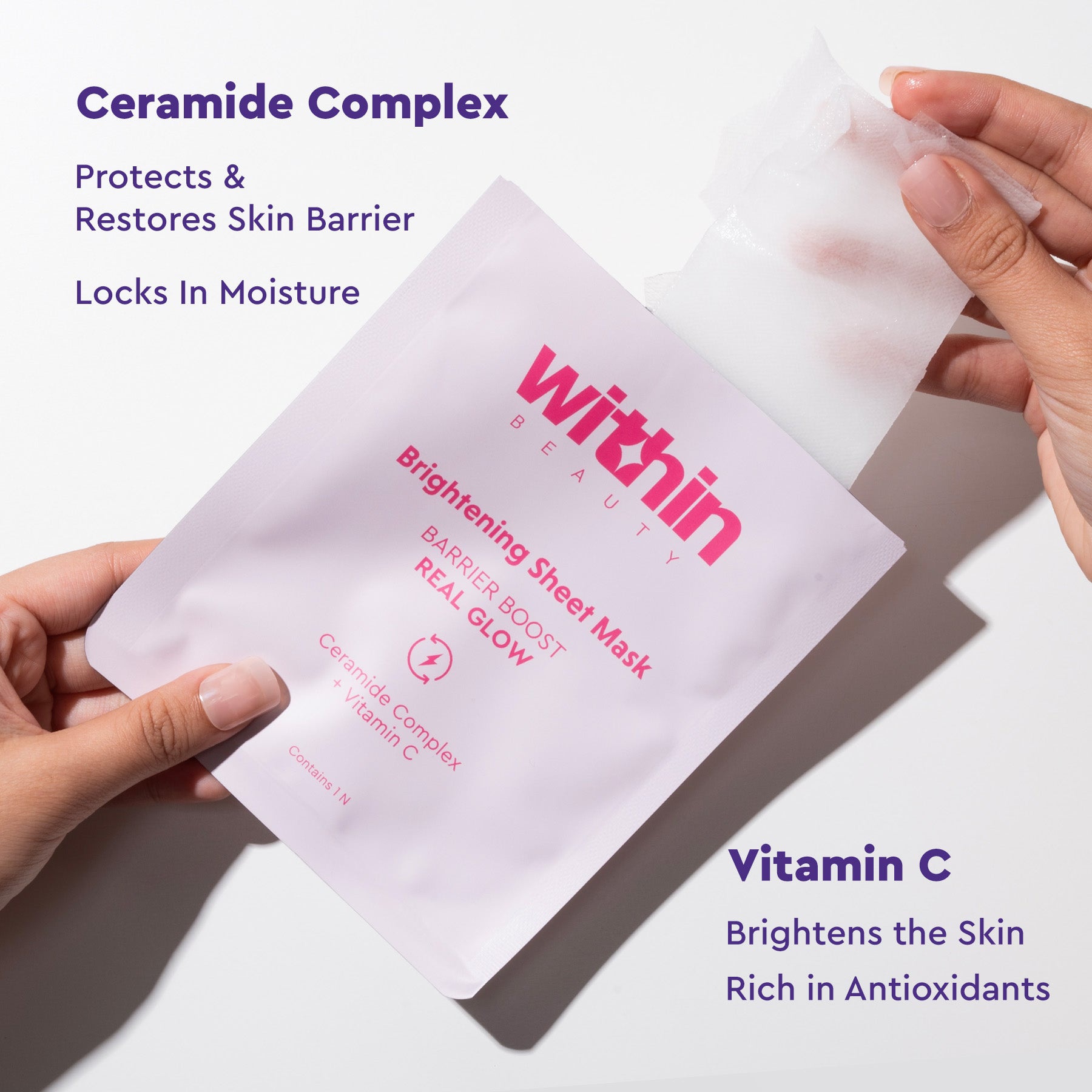 Within Beauty Real Glow Barrier Boost Brightening Sheet Mask