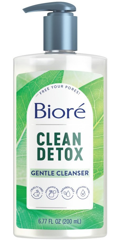 Biore Clean Detox Gentle Cleanser