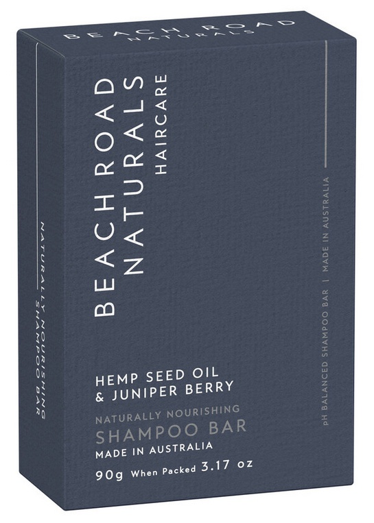 Beach Road Naturals Hemp Seed Oil & Juniper Berry Naturally Nourishing Shampoo Bar