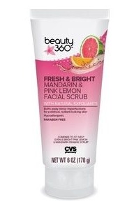 beauty 360 Fresh & Bright Mandarin & Pink Lemon Face Scrub